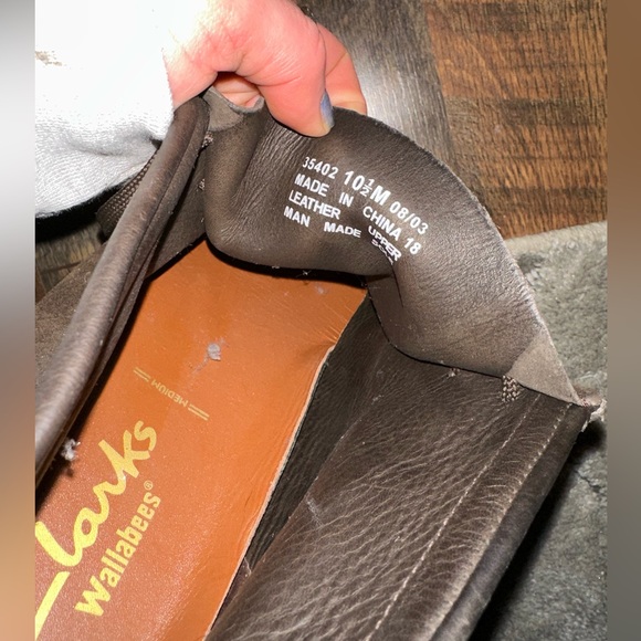 Clarks Wallabees Leather men’s shoe 10.5 - Picture 4 of 4